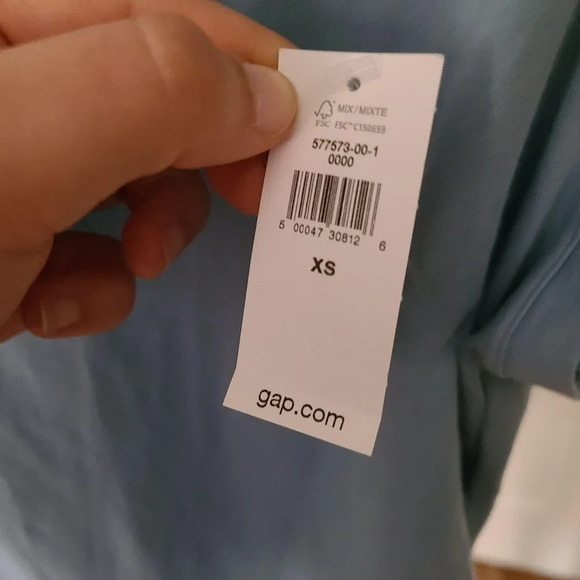 Gap Love By Gap Maternity Ruched Sides Tank Top in Blue Stone Size Xsmall - Picture 6 of 8